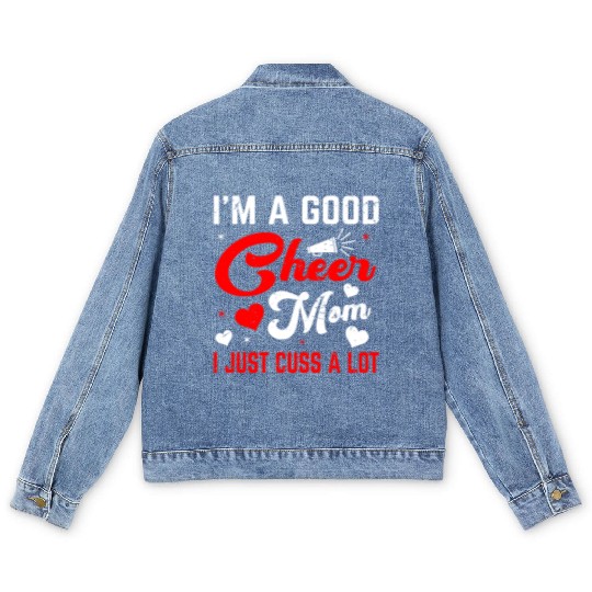 A Good Cheer Mom Cheerleading Mommy Mother's Day Men's Denim Jackets