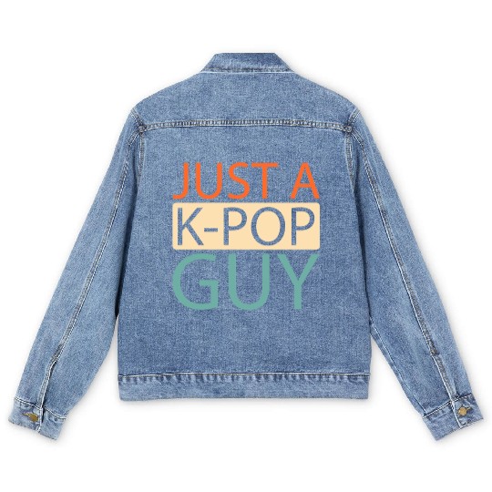 K Pop Just A Kpop Guy Men's Denim Jackets
