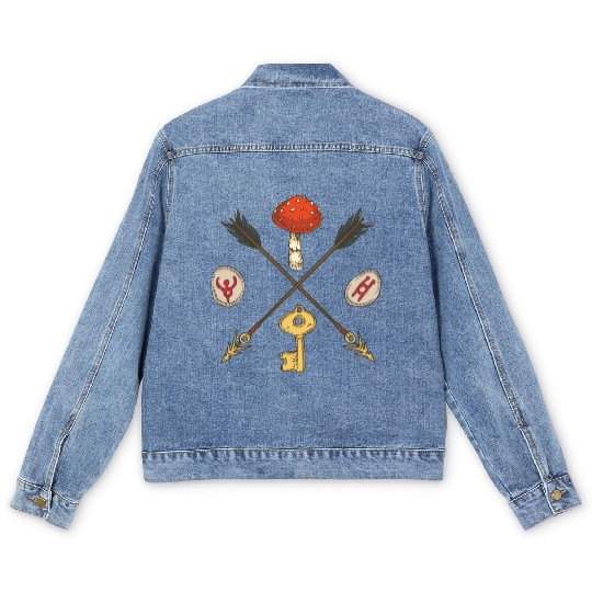 paganisem witchcraft Men's Denim Jackets