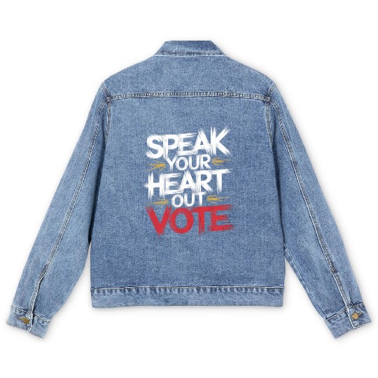 THE BEST T - Men's Denim Jackets"USA ELECTION
