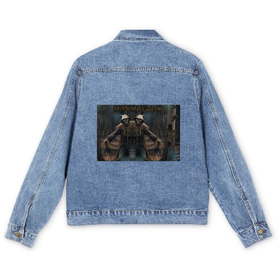 Halloween Scarecrow HOLLYDAY Men's Denim Jackets
