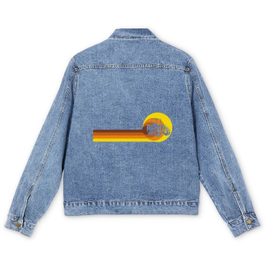 Farmer Agriculture Farm birthday 70s Years Men's Denim Jackets