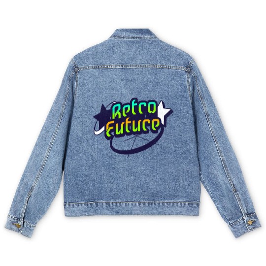 Retro Future - Neon Streetwear for Y2K lovers Men's Denim Jackets