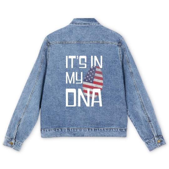 It's in my DNA - Love America Men's Denim Jackets
