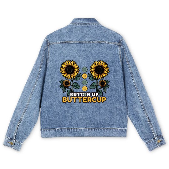 Button Up Buttercup Men's Denim Jackets