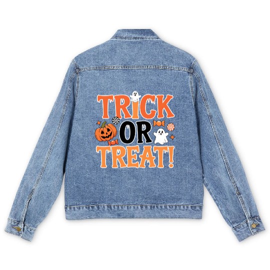 Trick or Treat - Halloween Men's Denim Jackets