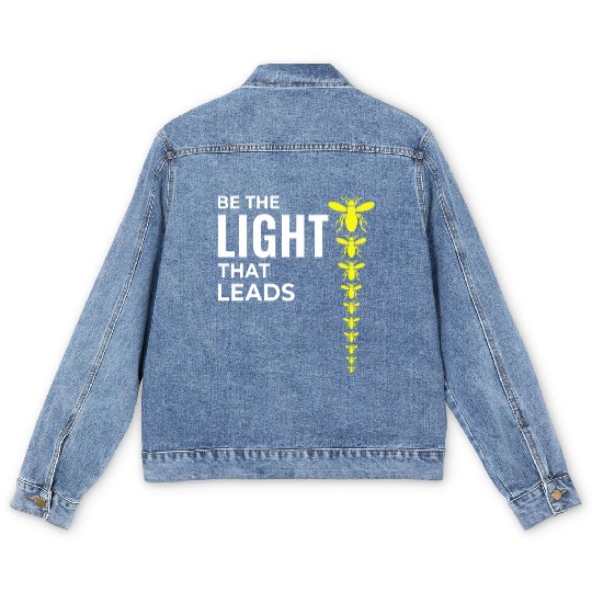 Fireflies Firefly Lightning Bug Insect Collector Men's Denim Jackets