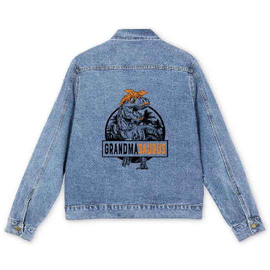 Grandmasaurus Fun Grandmasaurus Mother's Day 1WH2 Men's Denim Jackets