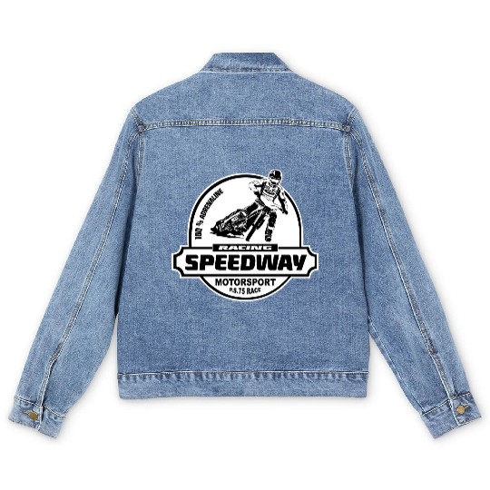 Motorcycle Speedway Racing Men's Denim Jackets