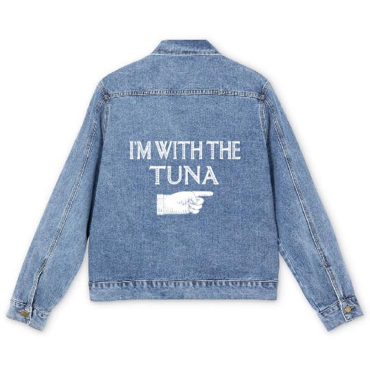 I'm With The Tuna Matching Halloween Costume Party Men's Denim Jackets