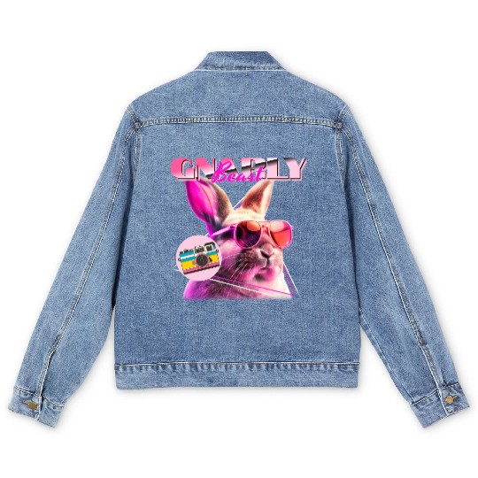 Hilarious "Gnarly Beast" – Cheers to Comedy Men's Denim Jackets