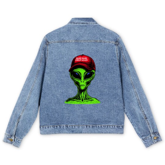 Make Mars Great Again Men's Denim Jackets