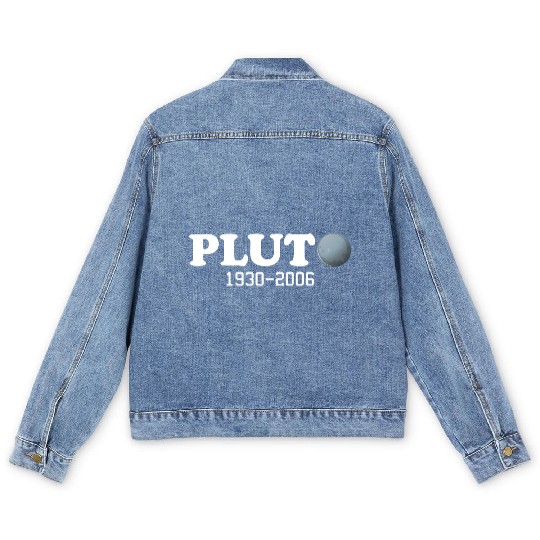Pluto Never Forget It Was A Planet 1930 2006 Men's Denim Jackets