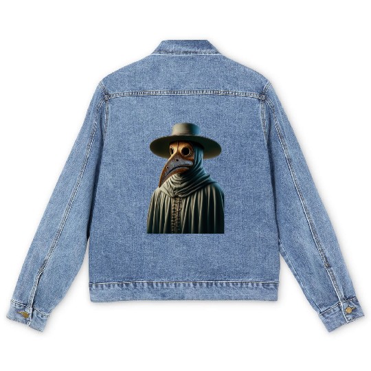 Plague Doctor Men's Denim Jackets