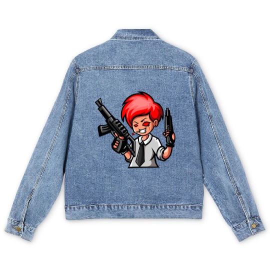 Gangster Gamer Men's Denim Jackets