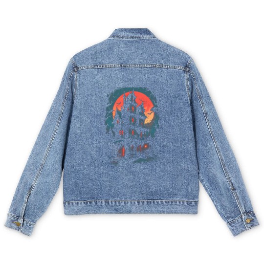 Haunted House Men's Denim Jackets
