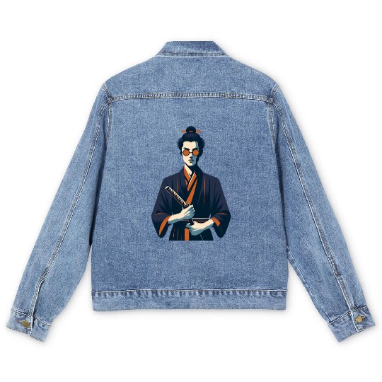 Blue Eye Samurai Retro Vintage Men's Denim Jackets