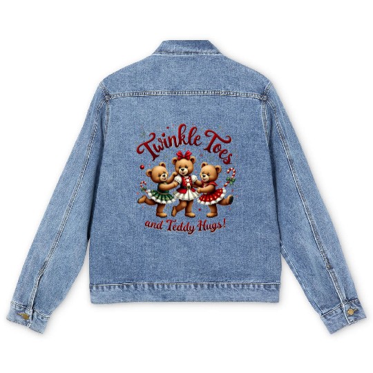 Teddy Bear Ballet Men's Denim Jackets