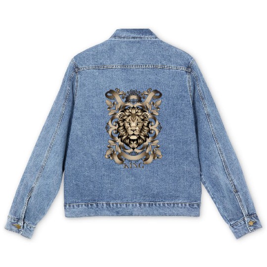 VINTAGE LION KING Men's Denim Jackets