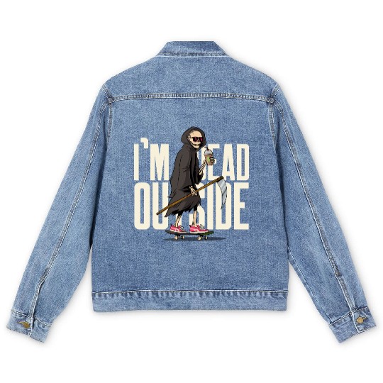 I'm Dead On Inside | Hilarious | Cheers to Comedy Men's Denim Jackets
