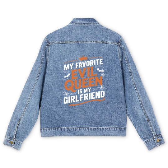 My Favorite Evil Queen Is My Girlfriend Men's Denim Jackets