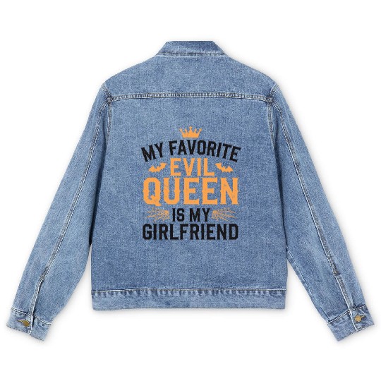 My Favorite Evil Queen Is My Girlfriend Men's Denim Jackets