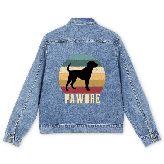 Pawdre Funny Best Dog Dad Ever Funny dog dad Men's Denim Jackets