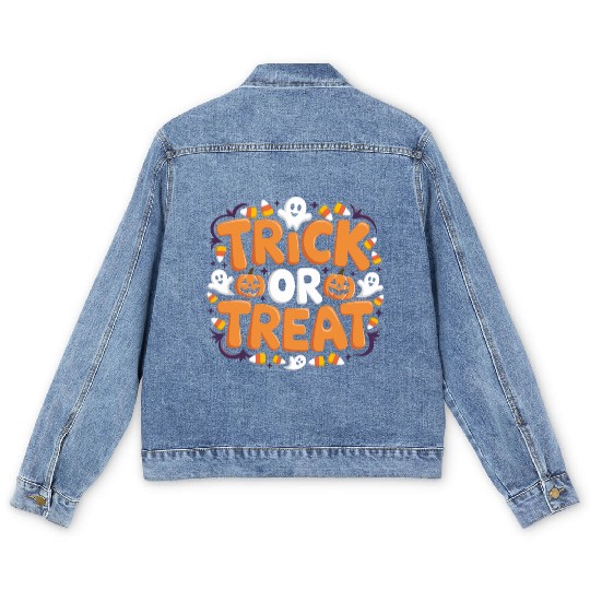 Trick or Treat Men's Denim Jackets