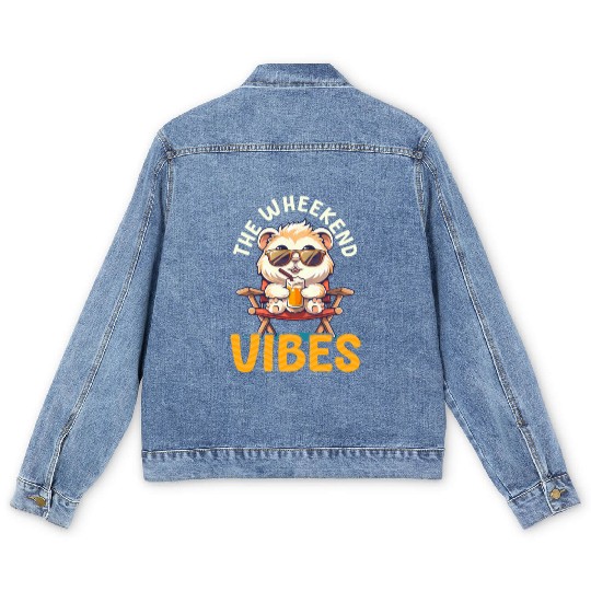 Guinea Pig The Wheekend Vibes Men's Denim Jackets