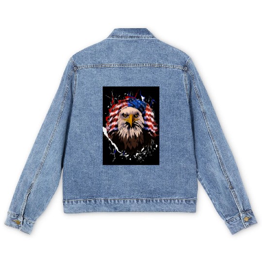Wicked Eagle Men's Denim Jackets