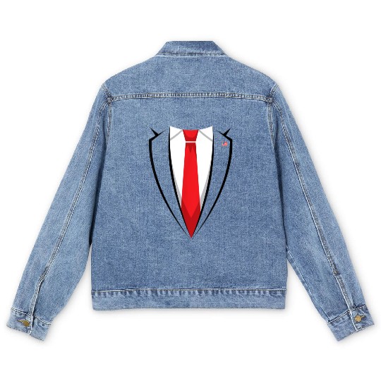 Halloween Trump Suit, US President Easy Costume Men's Denim Jackets