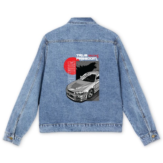 true racing freedom Men's Denim Jackets