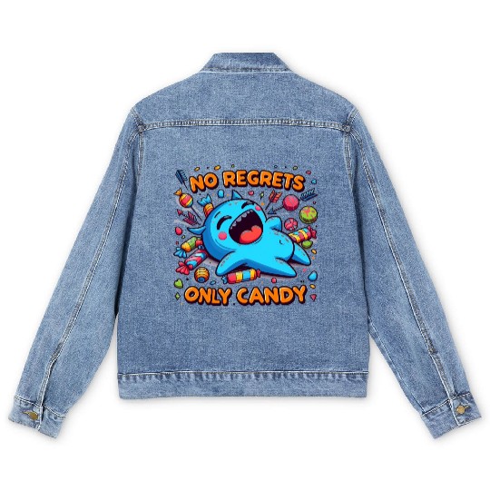 Disneyland No Regrets Only Candy Men's Denim Jackets
