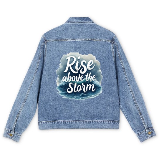 Rise Above the Storm Men's Denim Jackets