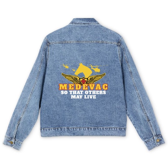 US Army Medevac: Heroes in the Sky Men's Denim Jackets