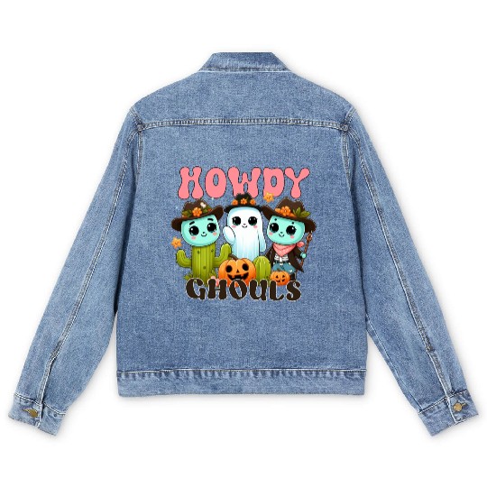 Howdy Ghouls Men's Denim Jackets
