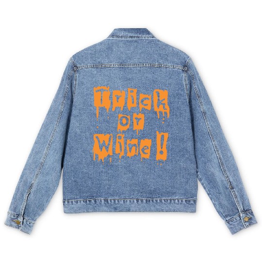 Halloween Trick Or Treat Men's Denim Jackets