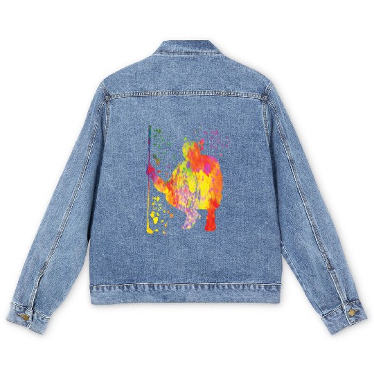 Golfer Colorsplash Kids Miniature Golf Men's Denim Jackets