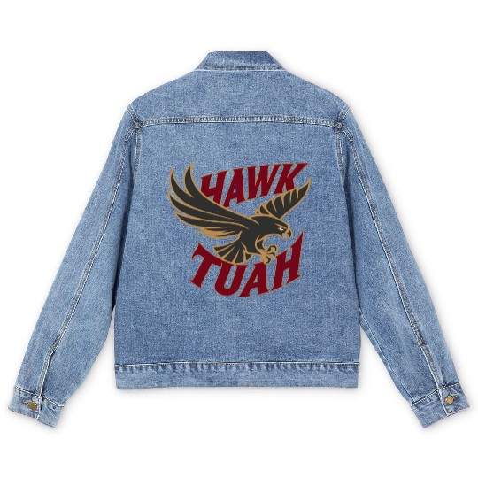 Hawk Tuah Apparel - Soar with Style Men's Denim Jackets