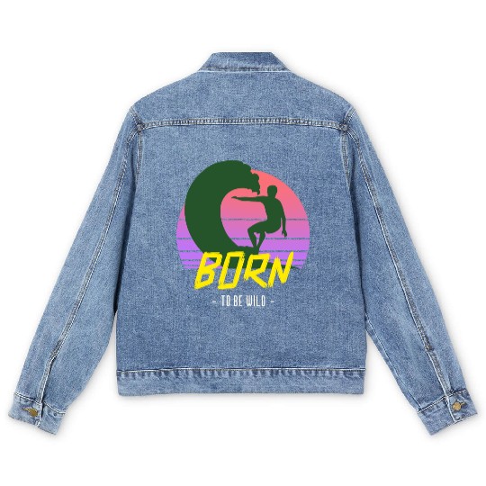Born to Be Wild Vintage Men's Denim Jackets
