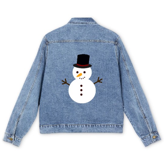 Snowman Men's Denim Jackets