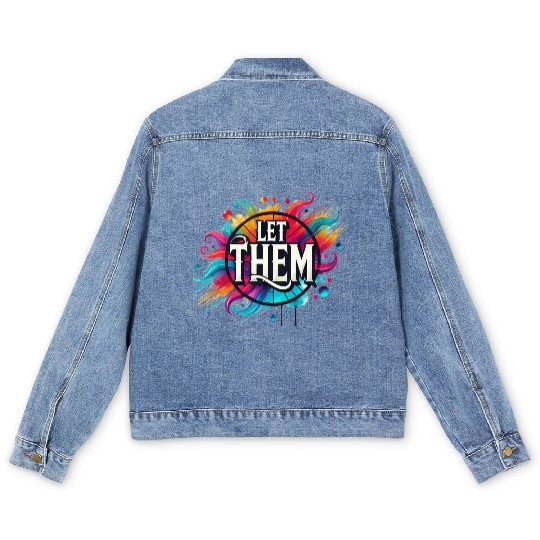 Wellness Collection - Let Them Men's Denim Jackets