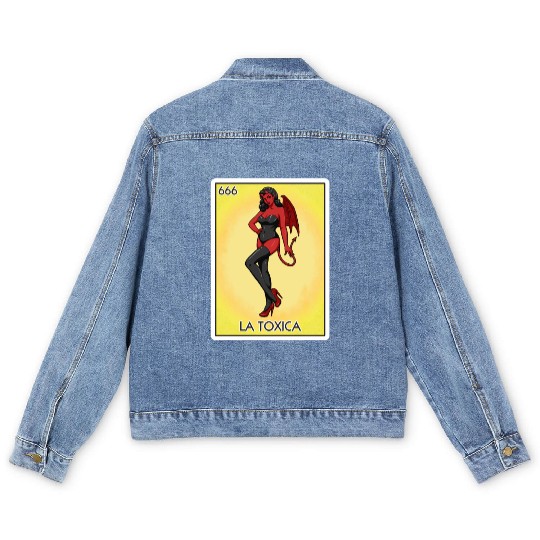 La Toxica Card Funny Toxic Women's La Toxica Men's Denim Jackets