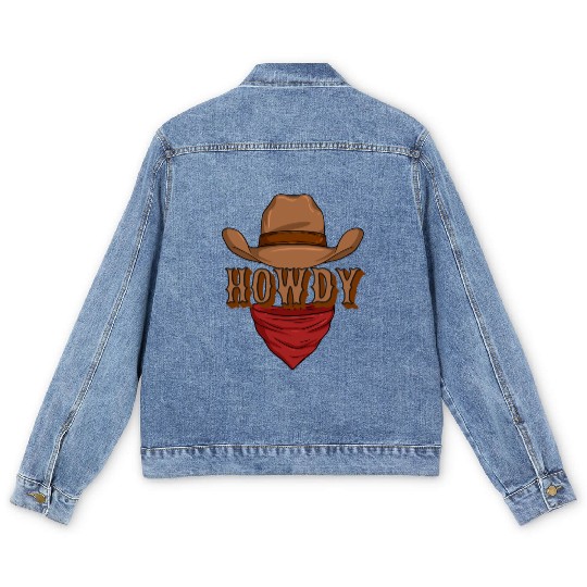 Howdy Cowboy Men's Denim Jackets