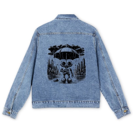Lonely robot Men's Denim Jackets