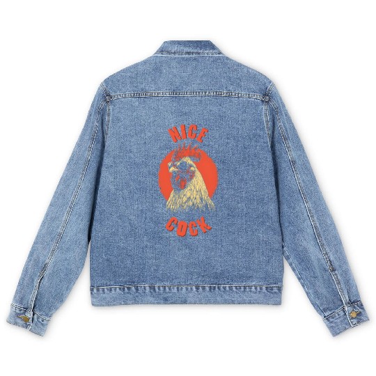 Nice Cock Bro Men's Denim Jackets