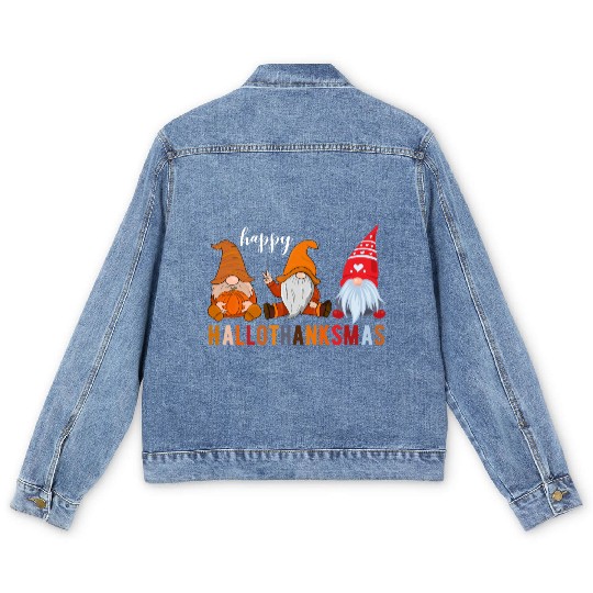 HalloThanksMas Men's Denim Jackets