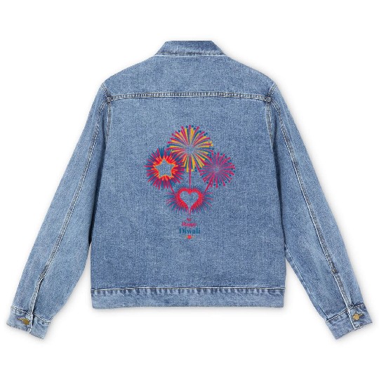 Fireworks for Diwali Celebration Men's Denim Jackets