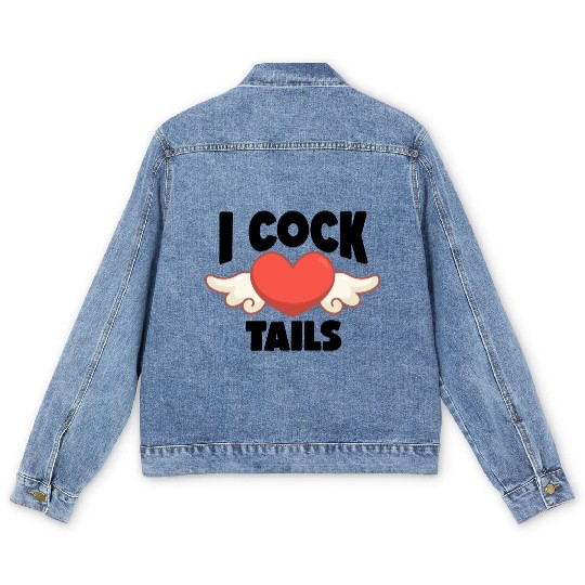 Funny I Love Cocktails 7 Men's Denim Jackets