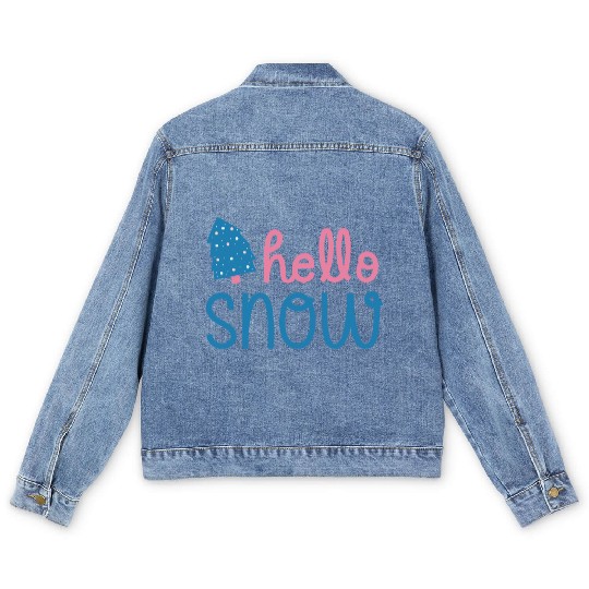 Winter Season Blue and Pink Men's Denim Jackets
